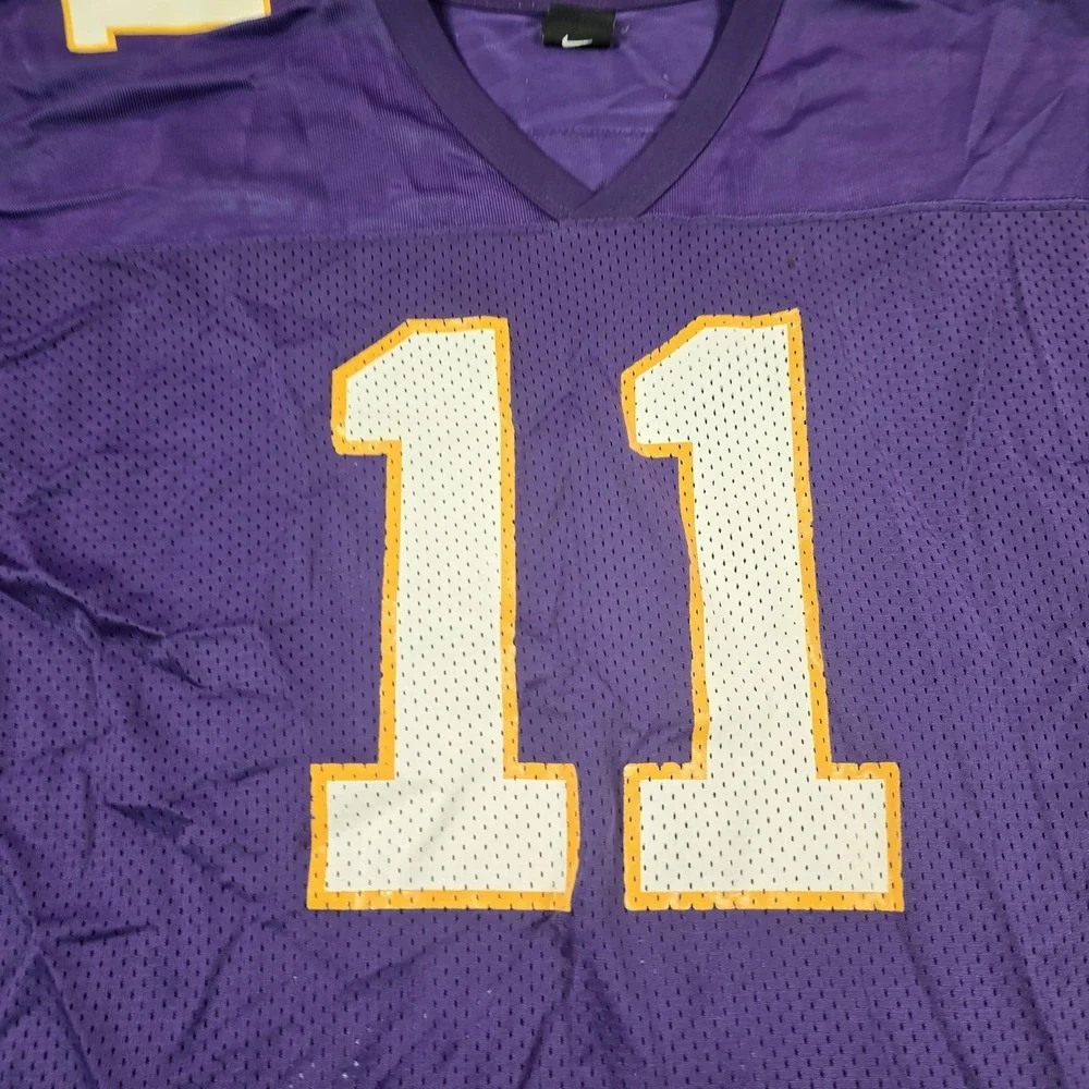 Vintage Daunte‎ Culpepper Minnesota Vikings Jersey Mens 2XL Purple NFL Nike Y2K